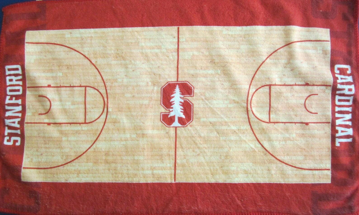 Stanford Maples Pavilion court basketball felt rally towel - AutographsForSale.com