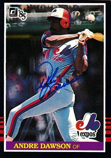Andre Dawson autographed Montreal Expos 1985 Donruss card - AutographsForSale.com