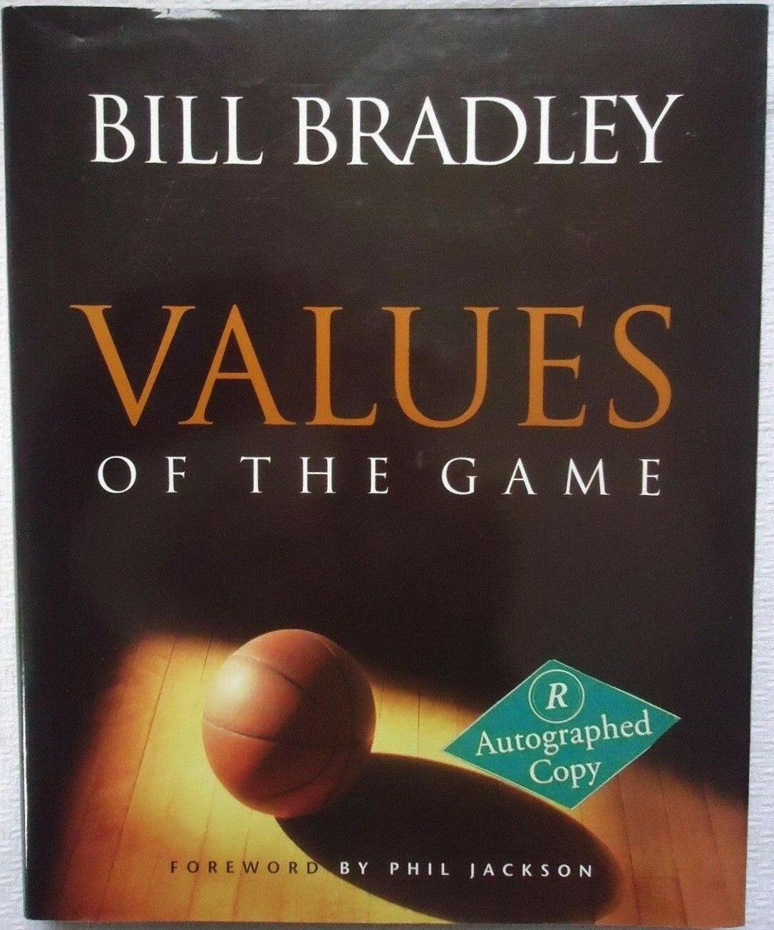 Bill Bradley NY Knicks autographed Values of Game book - AutographsForSale.com