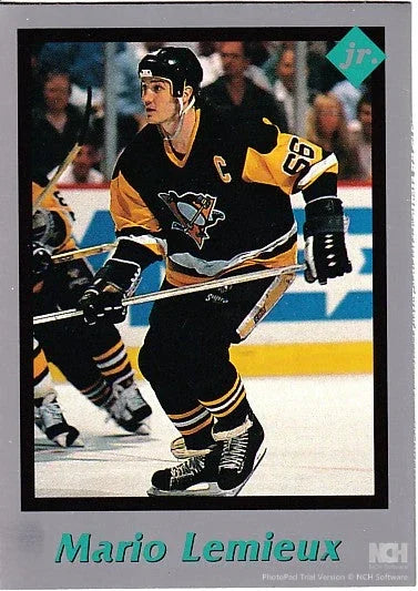 Mario Lemieux Penguins 1991 & 1992 Legends & 1991 Tuff Stuff Jr cards - AutographsForSale.com