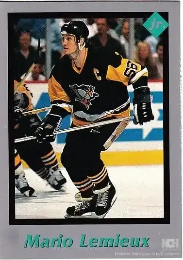 Mario Lemieux Penguins 1991 & 1992 Legends & 1991 Tuff Stuff Jr cards - AutographsForSale.com