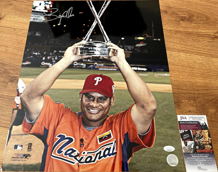 Bobby Abreu signed Philadelphia Phillies 2005 Home Run Derby 16x20 poster or photo JSA - AutographsForSale.com