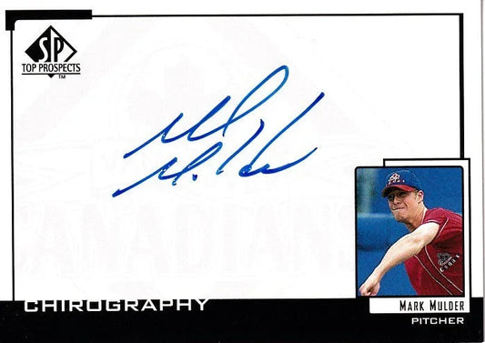 Mark Mulder certified signed 2000 SP Top Prospects card Oakland A’s St Louis Cardinals - AutographsForSale.com
