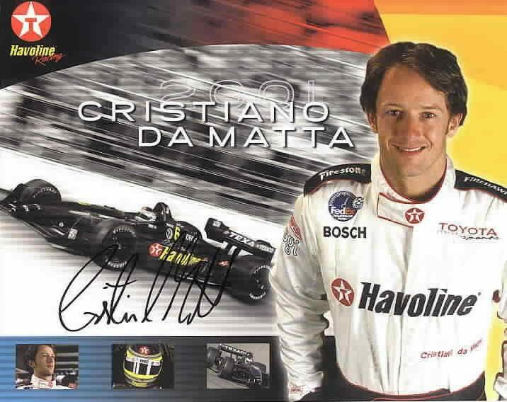Cristiano Da Matta autographed 8x10 photo card - AutographsForSale.com