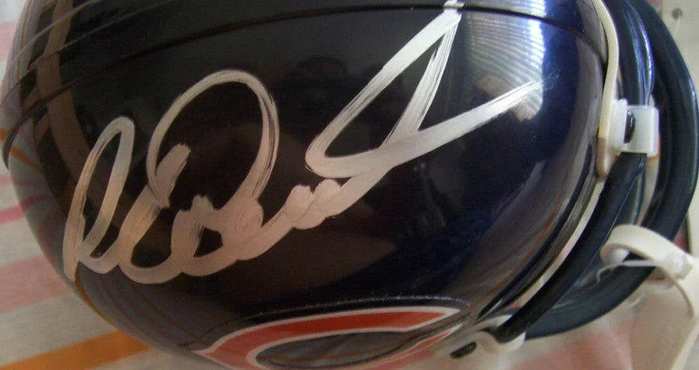 Jim McMahon Richard Dent signed Chicago Bears mini helmet JSA - AutographsForSale.com