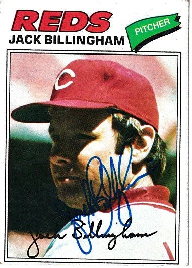Jack Billingham autographed Cincinnati Reds 1977 Topps card - AutographsForSale.com
