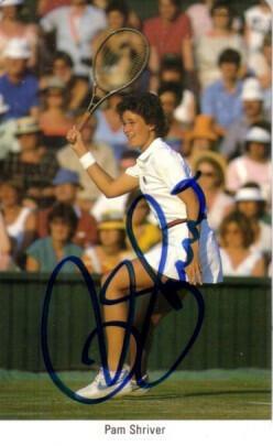 Pam Shriver autographed 1986 1987 Fax Pax tennis card - AutographsForSale.com