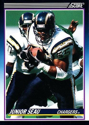 Junior Seau SD Chargers 1990 Score Supplemental RC 65T - AutographsForSale.com