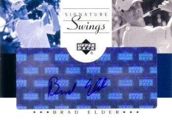 Brad Elder certified signed 2002 Upper Deck Signature Swings golf card - AutographsForSale.com