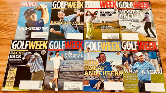 24 signed Golfweek issues Stewart Cink Darren Clarke Jim Furyk Graeme McDowell Danny Willett - AutographsForSale.com