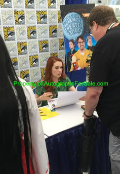 Felicia Day Steve Vance signed Mystery Science Theater 2018 SDCC 11x17 litho JSA - AutographsForSale.com