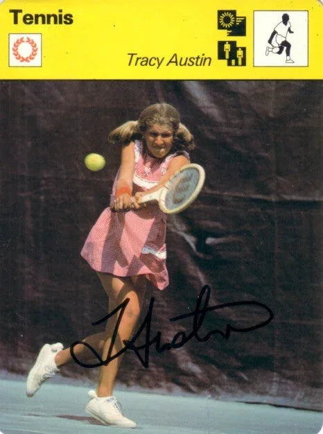 Tracy Austin signed 1978 Sportscaster tennis Rookie Card - AutographsForSale.com