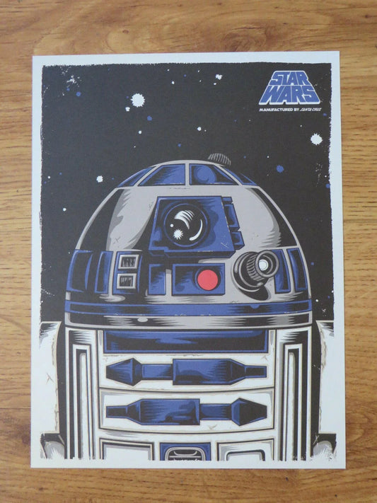 Star Wars R2-D2 art 2015 Comic-Con 9x12 mini poster print - AutographsForSale.com