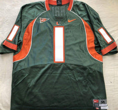 Roscoe Parrish Miami Hurricanes 2004 Nike green jersey - AutographsForSale.com