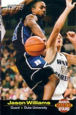 Jason Williams Duke Blue Devils 2001 SI for Kids March Madness card - AutographsForSale.com