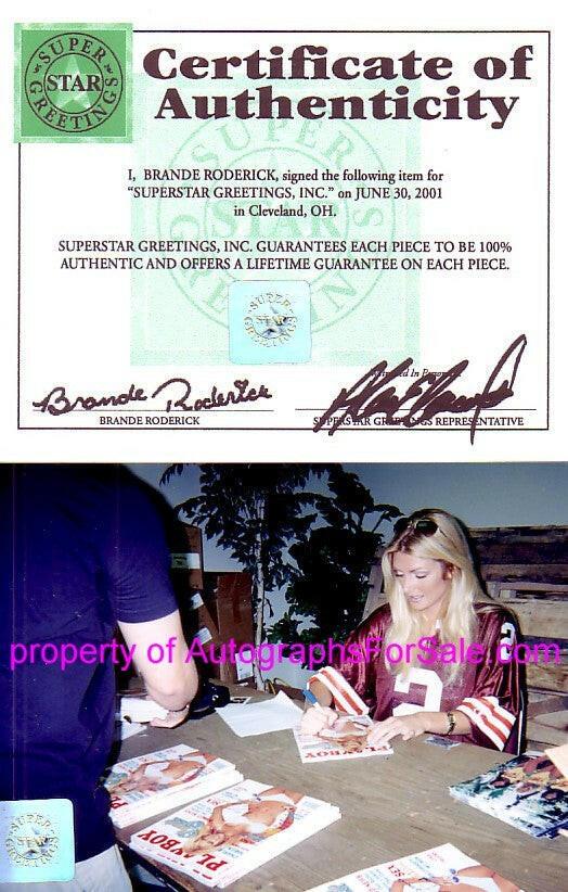 Brande Roderick signed 8x10 Baywatch Hawaii photo Superstar Greetings - AutographsForSale.com