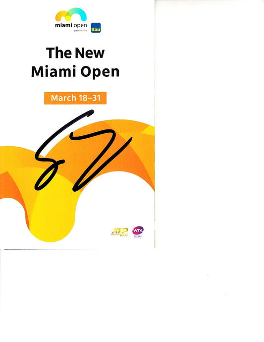 Grigor Dimitrov signed 2019 Miami Open tennis tournament map & program - AutographsForSale.com