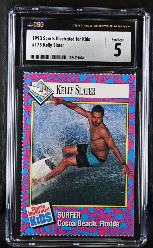Kelly Slater 1993 SI for Kids surfing RC CSG 5 - AutographsForSale.com