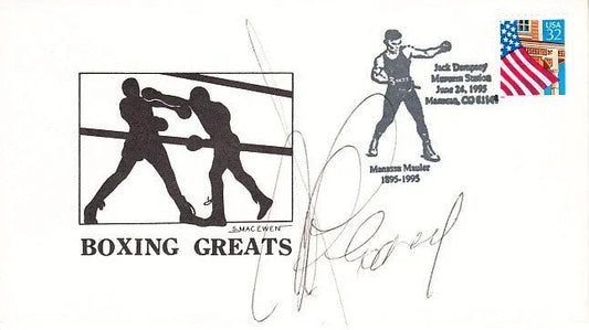 Gerry Cooney signed 1995 boxing Jack Dempsey cachet envelope - AutographsForSale.com