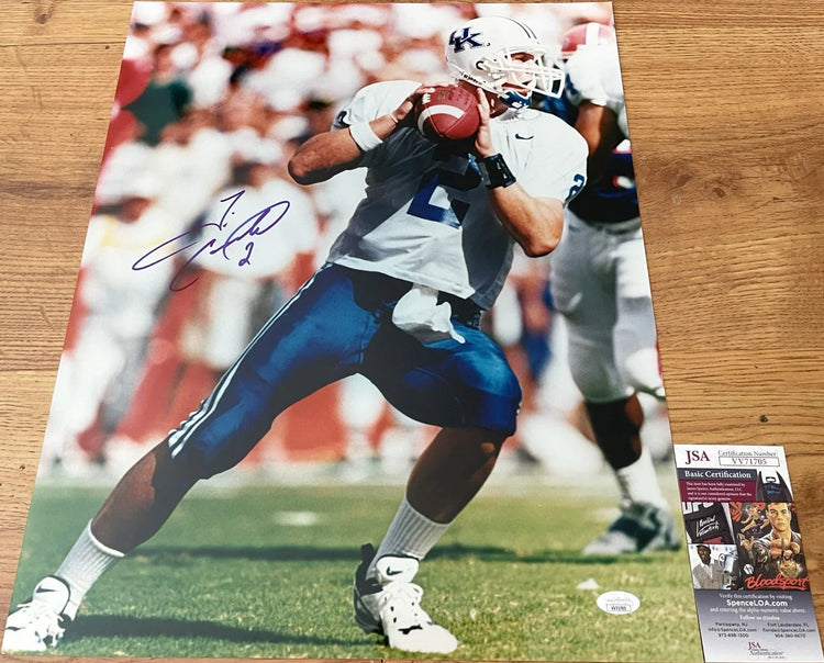 Tim Couch autographed Kentucky Wildcats 16x20 poster size photo JSA - AutographsForSale.com