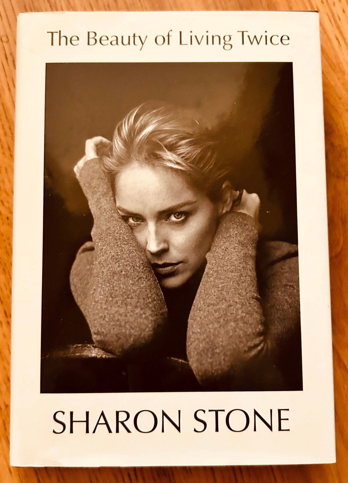 Sharon Stone The Beauty of Living Twice hardcover 1st edition book - AutographsForSale.com
