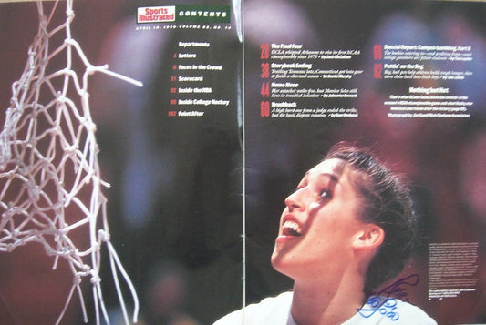 Rebecca Lobo autographed UConn Huskies 1995 National Champions Sports Illustrated photo - AutographsForSale.com