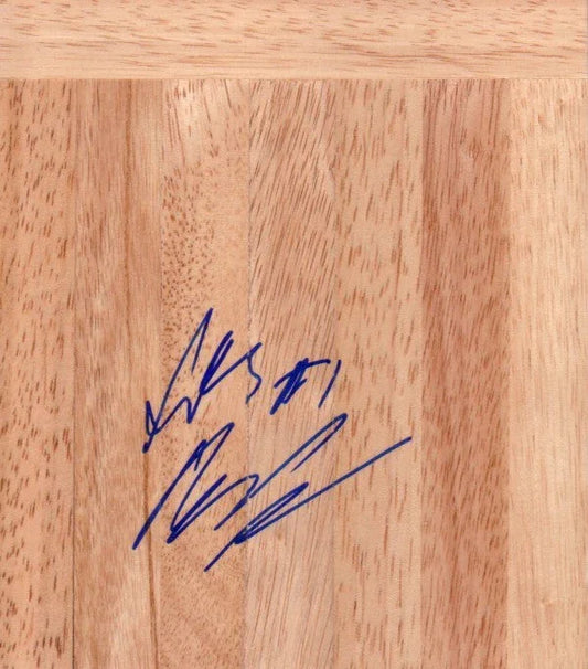Scottie Reynolds (Villanova) signed basketball wood floor - AutographsForSale.com