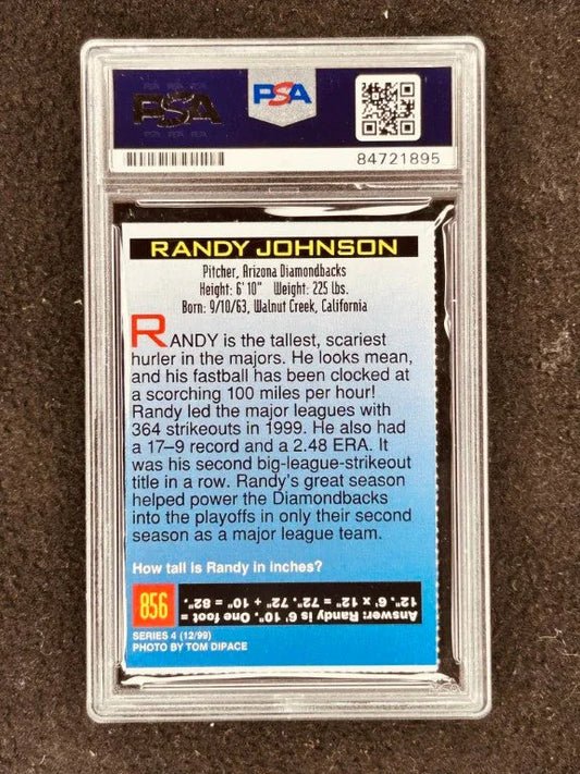 Randy Johnson signed Diamondbacks 1999 SI for Kids card PSA/DNA slab - AutographsForSale.com