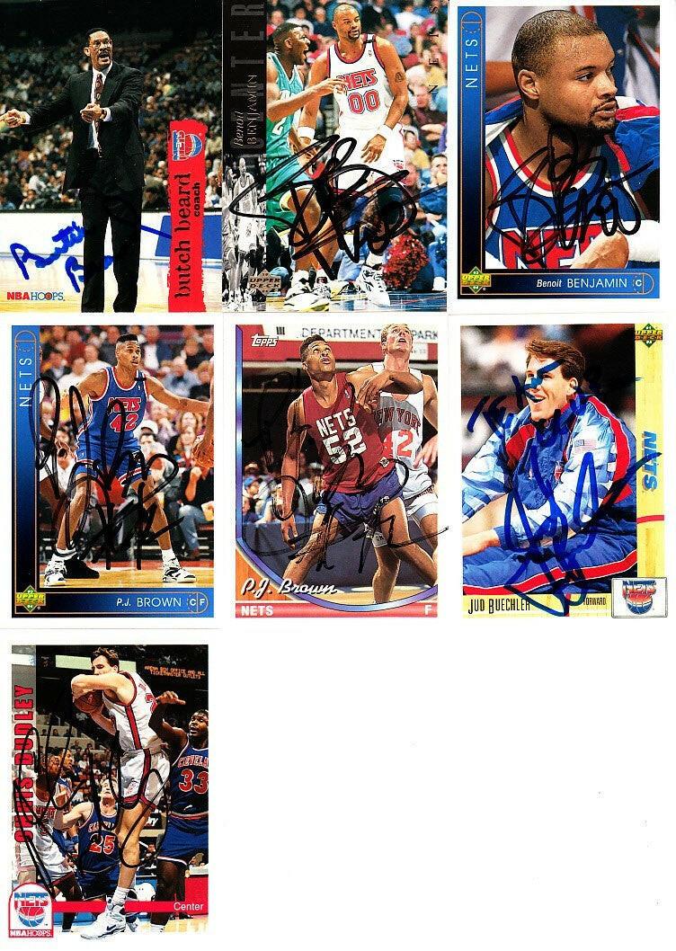 13 New Jersey Nets autographed 1990s cards Armon Gilliam Chris Morris - AutographsForSale.com