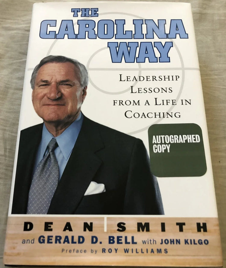 Dean Smith signed Carolina Way book with Best Wishes JSA - AutographsForSale.com