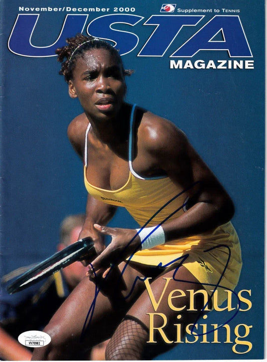 Venus Williams autographed 2000 USTA tennis magazine JSA - AutographsForSale.com
