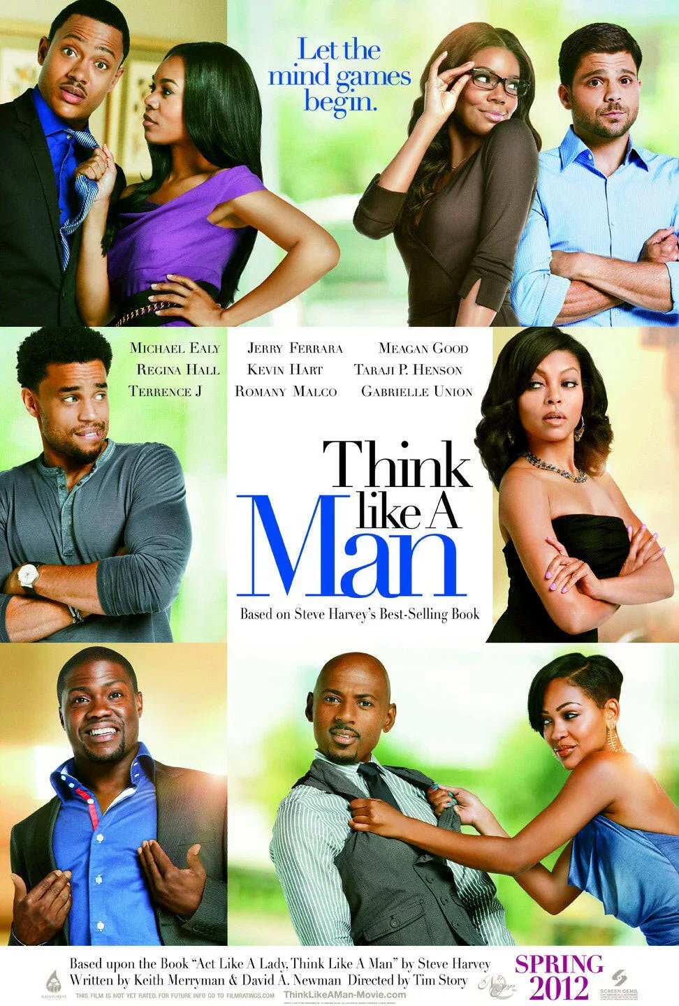 Think Like A Man mini poster Chris Brown Gabrielle Union - AutographsForSale.com
