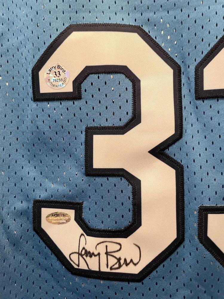 Larry Bird signed Indiana St Sycamores Nike jersey Schwartz - AutographsForSale.com