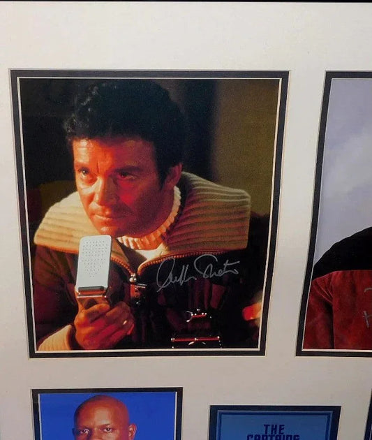Star Trek Captains signed 8x10 & 5x7 photos framed William Shatner Patrick Stewart Avery Brooks Kate Mulgrew - AutographsForSale.com