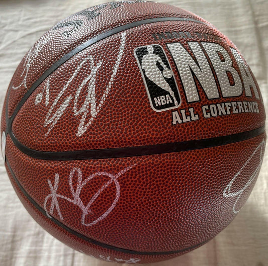 Kobe Bryant 2007-08 Lakers team signed NBA basketball JSA - AutographsForSale.com