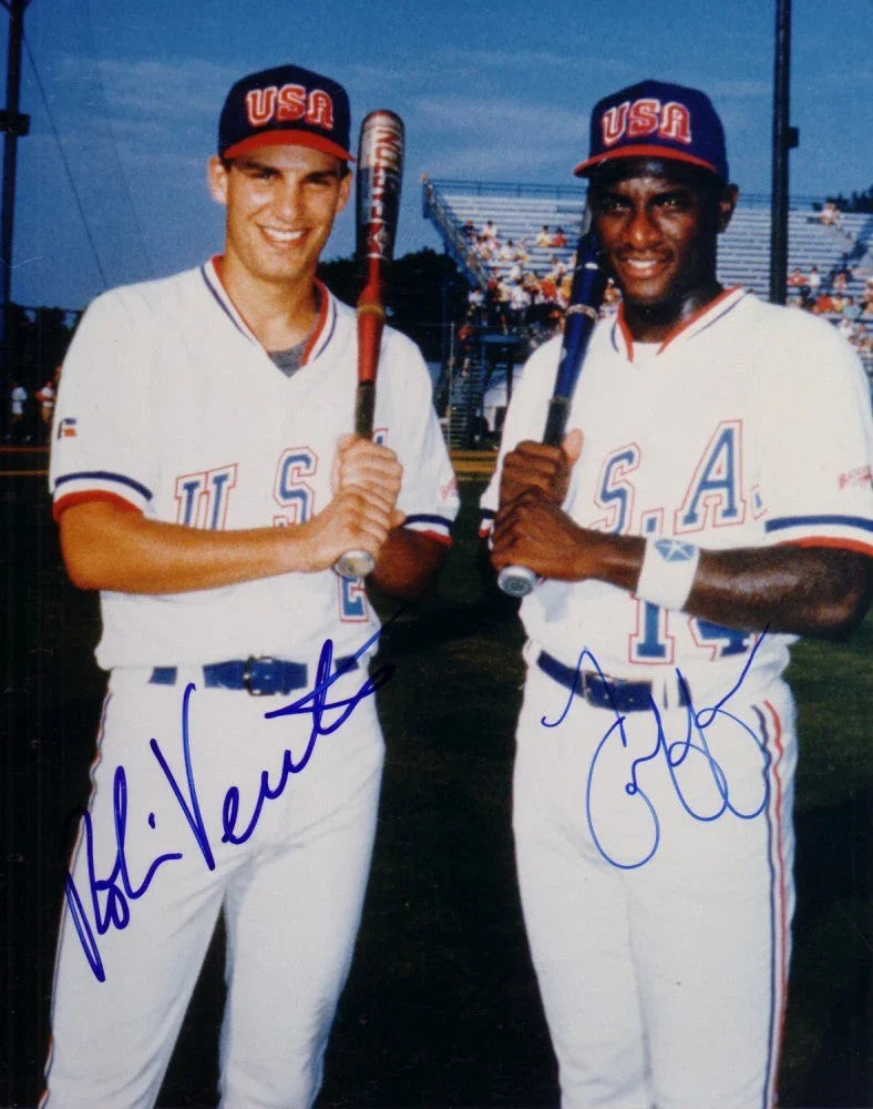Robin Ventura & Ty Griffin signed 1988 US Olympic 8x10 photo - AutographsForSale.com