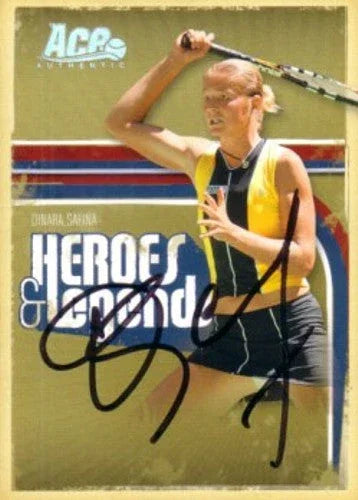 Dinara Safina autographed 2006 Ace Authentic tennis card #37/100 - AutographsForSale.com
