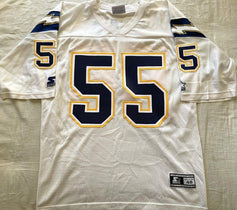 Junior Seau San Diego Chargers 1990s Starter white jersey - AutographsForSale.com