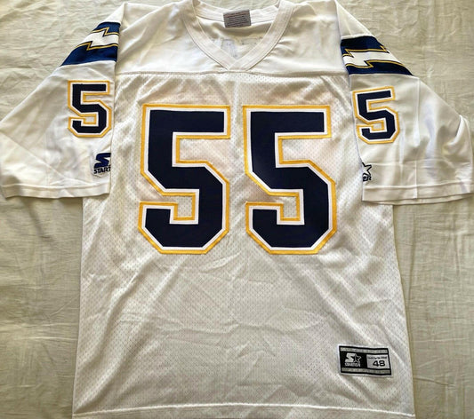 Junior Seau San Diego Chargers 1990s Starter white jersey - AutographsForSale.com