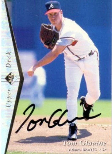 Tom Glavine signed Atlanta Braves 1995 Upper Deck SP card - AutographsForSale.com