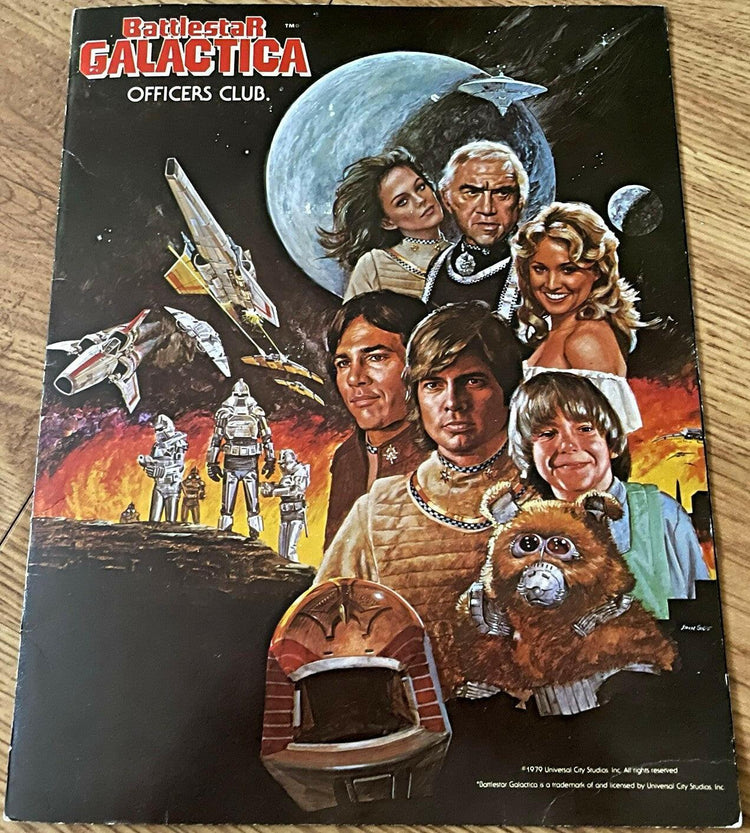 Glen Larson signed Battlestar Galactica 1979 Officers Fan Club folder JSA - AutographsForSale.com