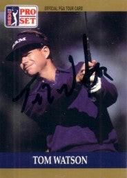 Tom Watson autographed 1990 Pro Set golf card - AutographsForSale.com