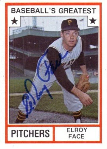 Elroy Face signed Pittsburgh Pirates 1982 TCMA Baseball’s Greatest Pitchers card - AutographsForSale.com