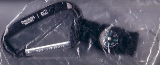 Unnatural History 2010 SDCC promo compass caribiner keychain - AutographsForSale.com