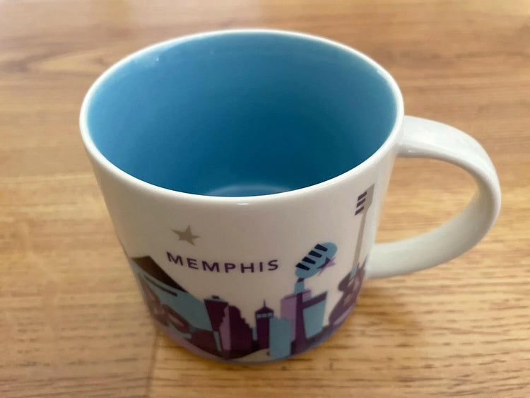 Starbucks 2013 You Are Here Collection Memphis 14 ounce collector coffee mug LIKE NEW - AutographsForSale.com