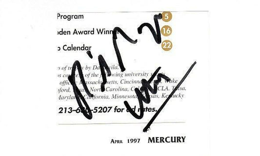 Rick Majerus autograph cut signature affixed to 4x6 card Utah Utes - AutographsForSale.com