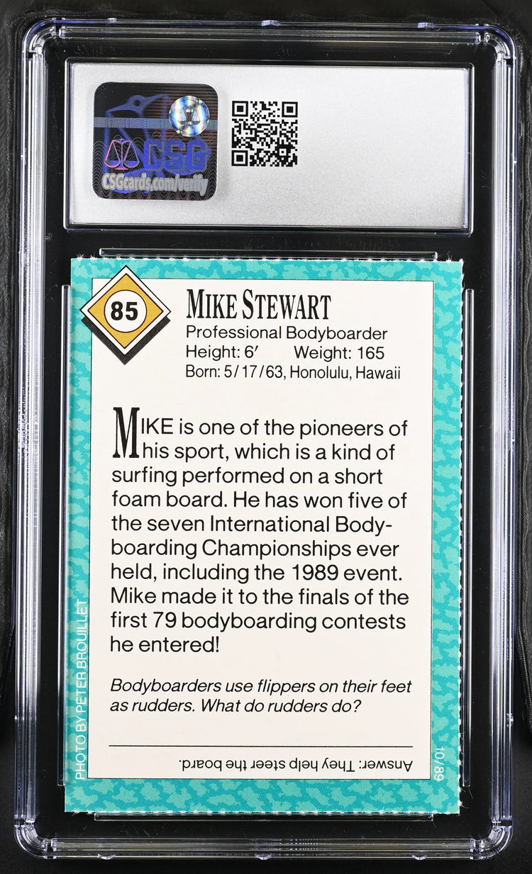Mike Stewart 1989 SI for Kids bodyboarding RC CSG 8.5 - AutographsForSale.com