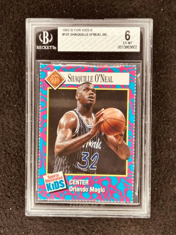 Shaquille O'Neal Orlando Magic 1993 SI for Kids card BGS 6 ExMt - AutographsForSale.com
