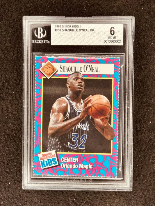 Shaquille O'Neal Orlando Magic 1993 SI for Kids card BGS 6 ExMt - AutographsForSale.com