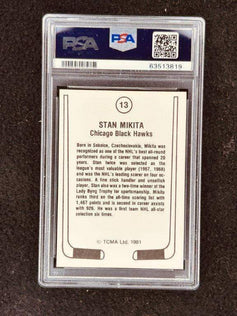 Stan Mikita signed Chicago Blackhawks 1981 TCMA card PSA/DNA - AutographsForSale.com